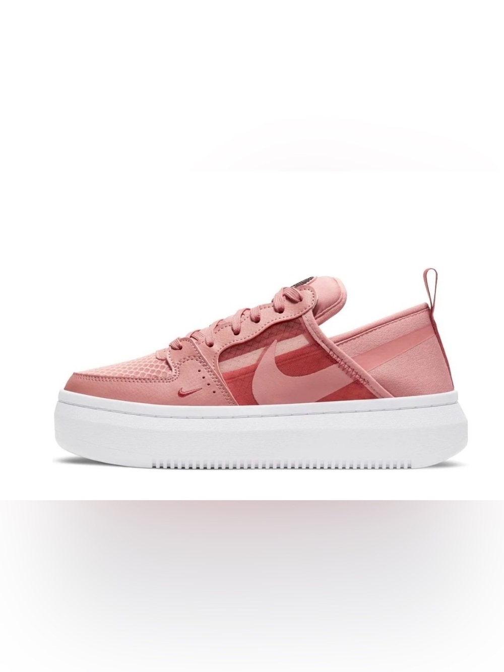 Nike Court Vision Alta Platform TXT Rust Pink basketball Sneakers Womens Size 8